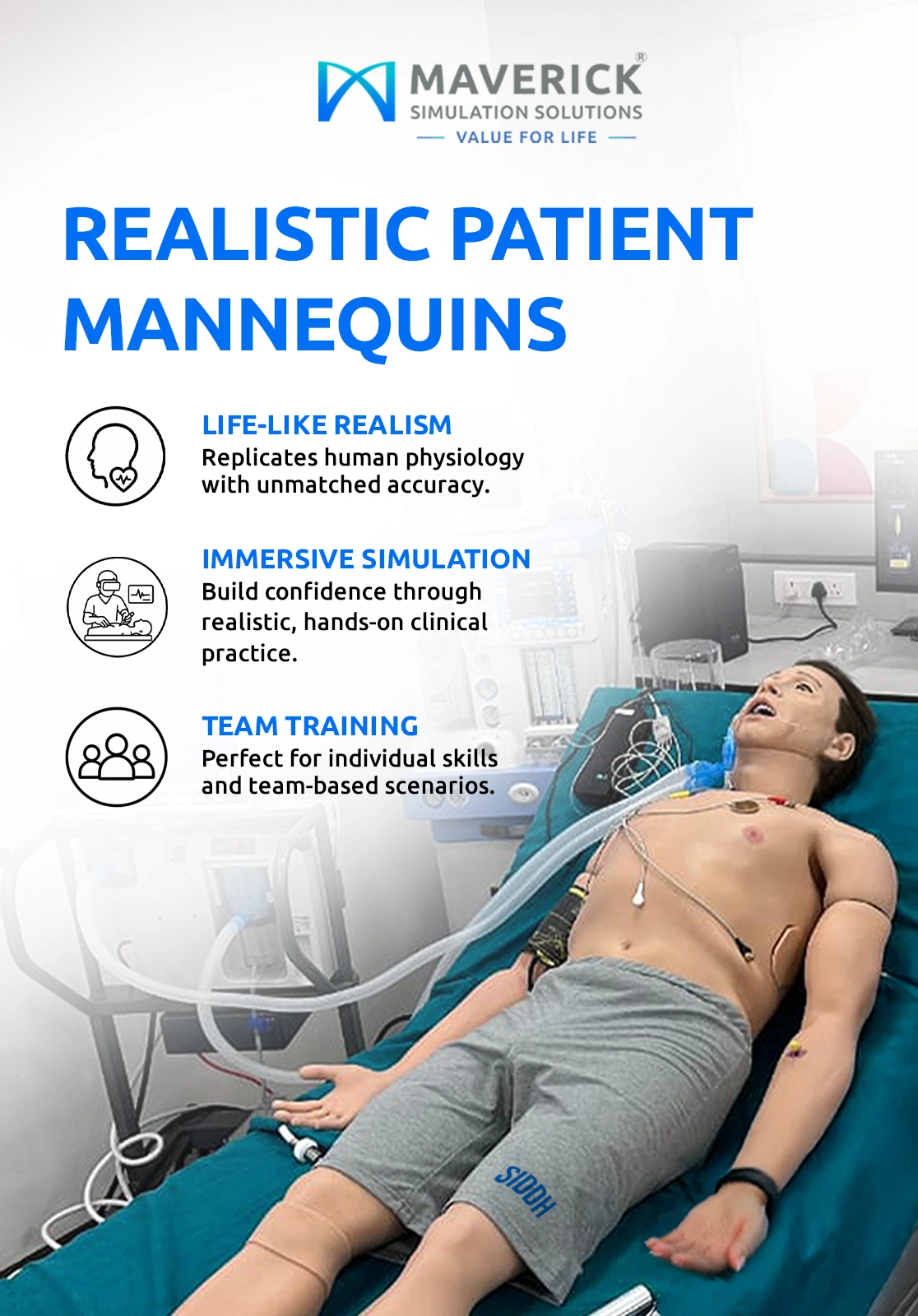 Realistic Patient mannequins